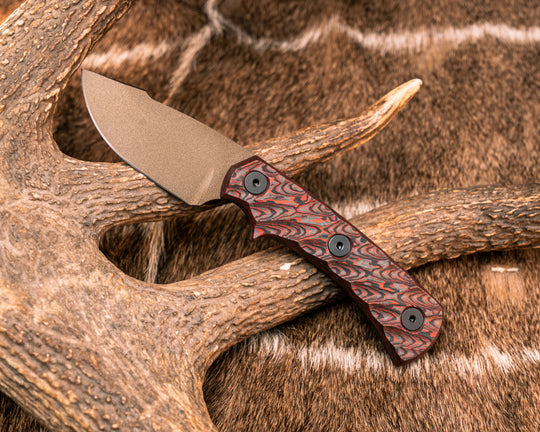 Beef Harpoon Back Country- Lava Flow FAT Carbon, Midnight Bronze Cerakote, Allen Bolts, Textured Grip