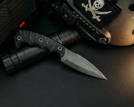 4"  HUMINT - Black G10, Allen Bolts, Chaos Grip