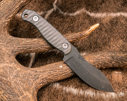 Skinner Jr - Grey G10, Ti Torx Bolts, Textured Grip