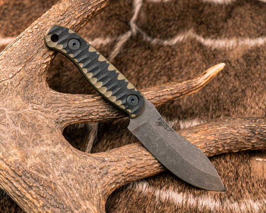 Skinner Jr - OD Green/Black G10, Allen Bolts, Textured Grip