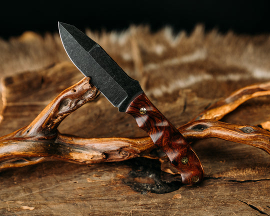 Disaster Jr Gen 3 (.16") - Desert Ironwood, Mosaic Pins, Brass Lanyard Pin, Textured Grip.