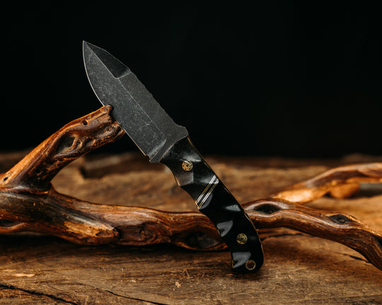 Disaster Cub Gen 3 - Weaved Carbon Fiber, Brass & Black G10 Pin Split, Bison Horn, Mosaic PIns, Brass Lanyard Pin, Textured Grip.