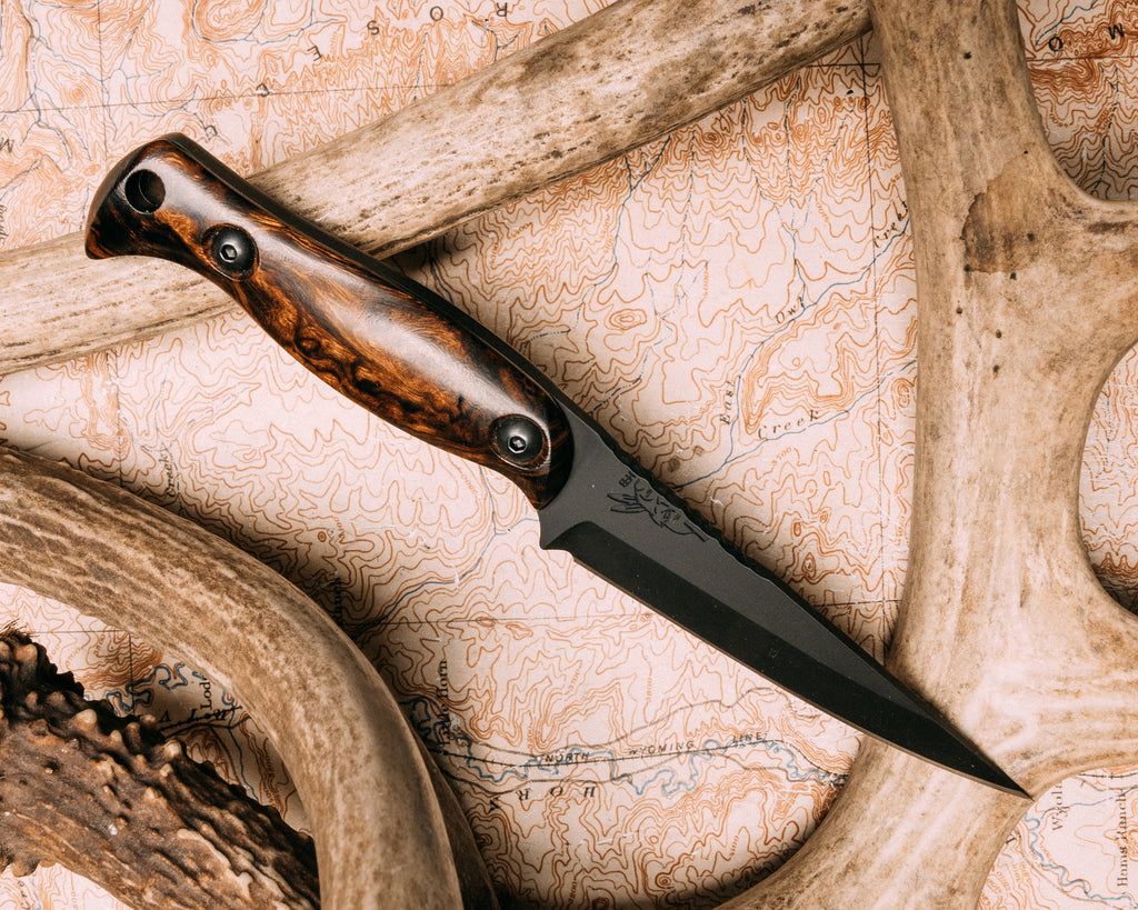 Congressman- Desert Ironwood, Armor Black cerakote, steel allen bolts, smooth grip, closed tang lanyard hole