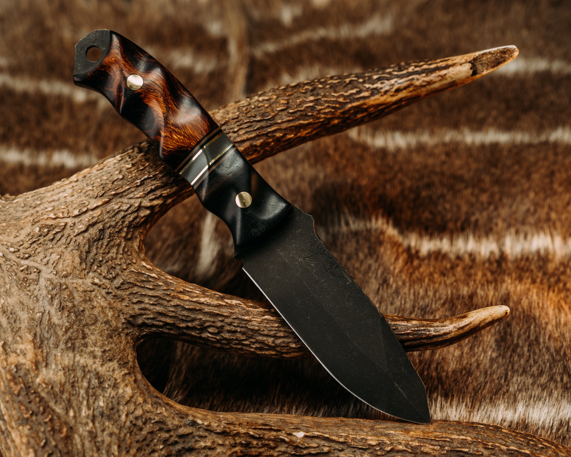 Disaster Jr- African Blackwood, Black G10, Coyote G10, Brass and