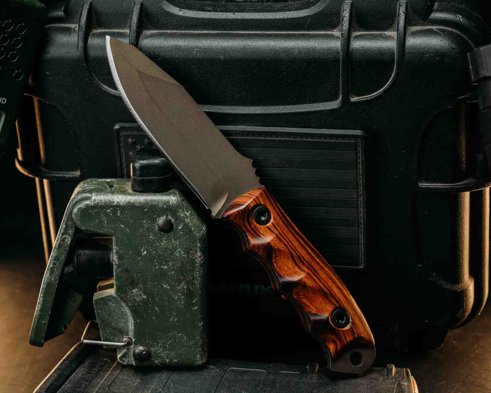 Disaster Jr- Desert Ironwood, Midnight Bronze Cerakote, Allen Bolts, Textured Grip