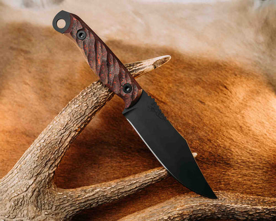 Crow Scout - Lava Flow Carbon, Armor Black Cerakote, Allen Bolts, Textured Grip