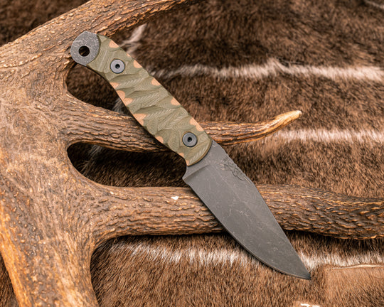 Crow Scalper- OD Green/Coyote G10, Allen Bolts, Textured Grip