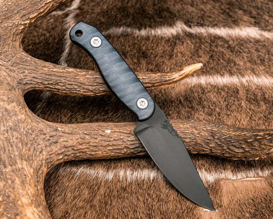 Feather Light- Ghost/Black G10, Armor Black Cerakote, Ti Torx Bolts, Textured Grip