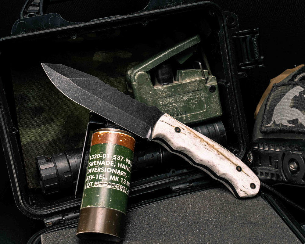 Disaster Breacher- Elk Antler, Mosaic Pins, Natural Grip