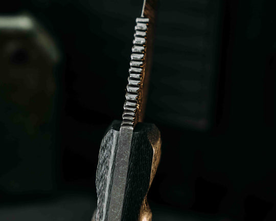 Hog Hunt Jr- Silver Carbon, Patriot Mosaic Pins, Textured Grip