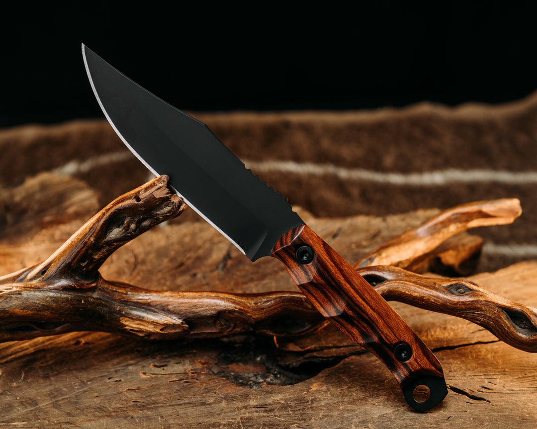 Crow Scout - Desert Ironwood, Armor Black Cerakote, Allen Bolts, Textured Grip