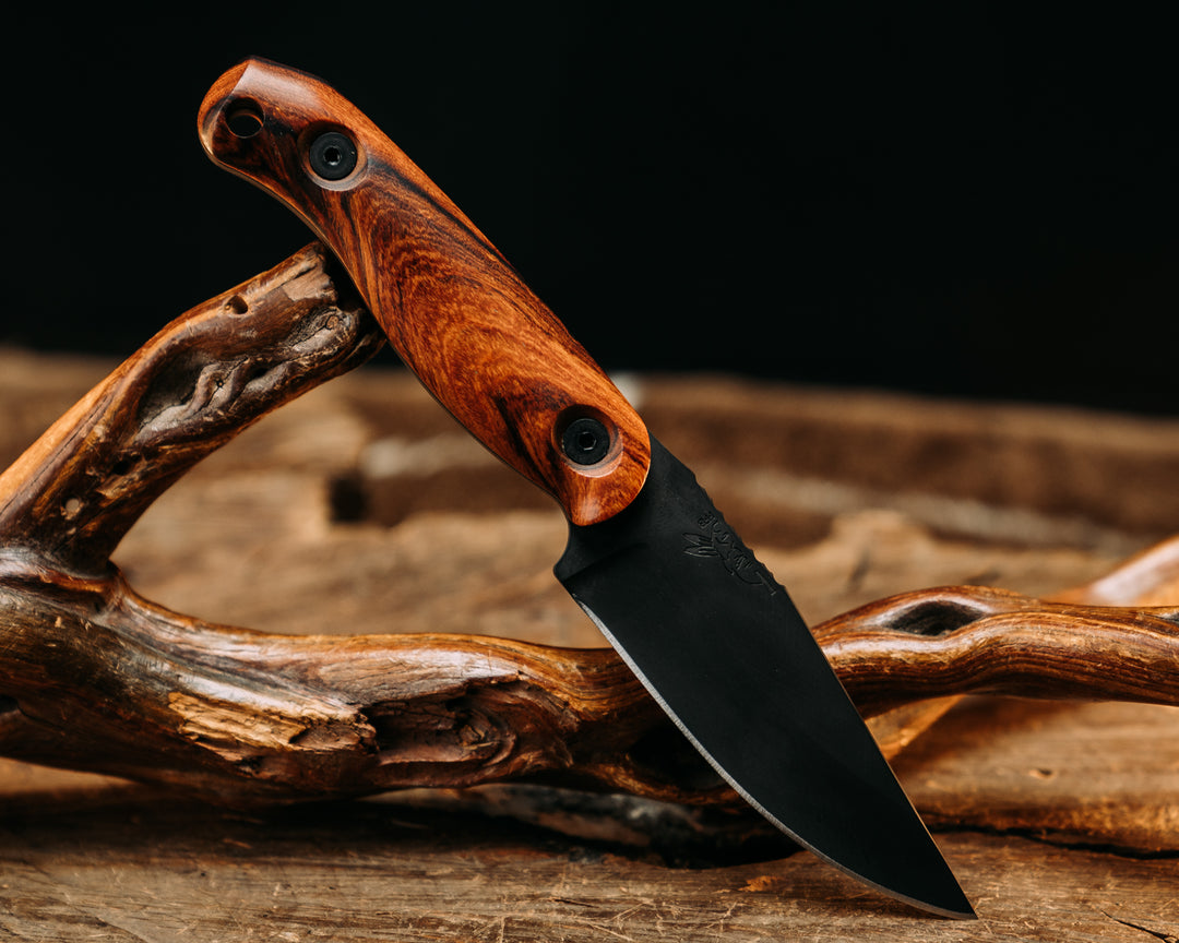 Feather Light- Desert Ironwood, Armor Black Cerakote, Allen Bolts, Smooth Grip
