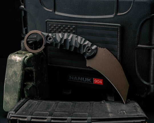 Karambito- Black G10, Midnight Bronze, Allen Bolts, Textured Grip