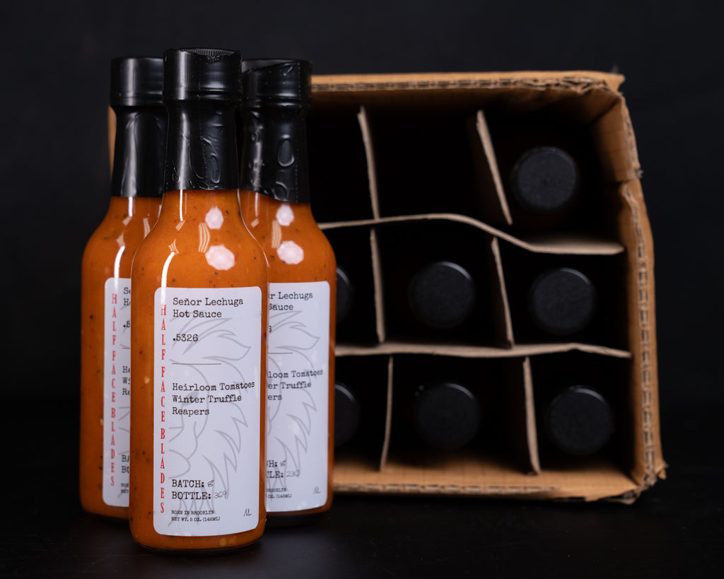 Truffle Hot sauce (CASE OF 12), HFB X Señor Lechuga Sauce, Batch 8