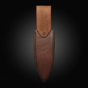Drop leg SHEATH (large), tan leather belt loop carry,