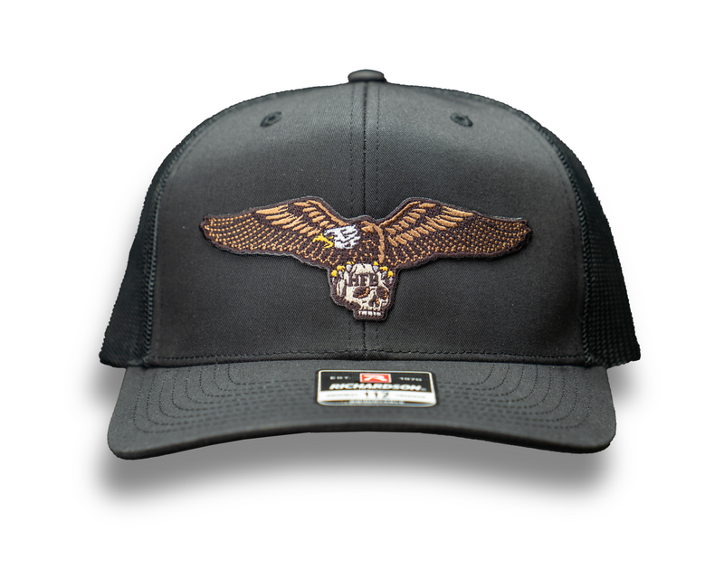 Free Bird - Black Trucker Cap w/ Black Mesh