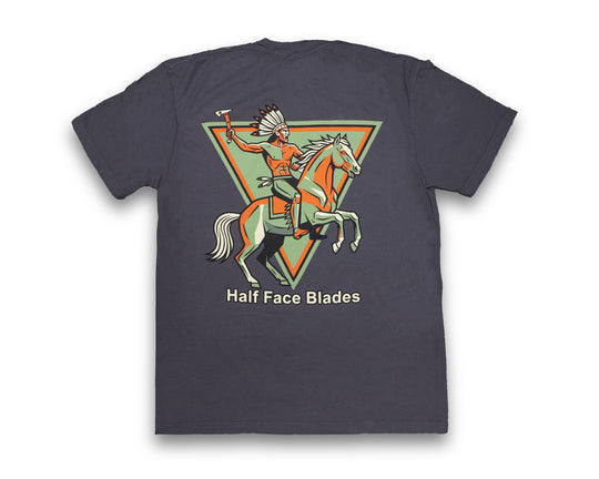 Horse Warrior Gray Tee