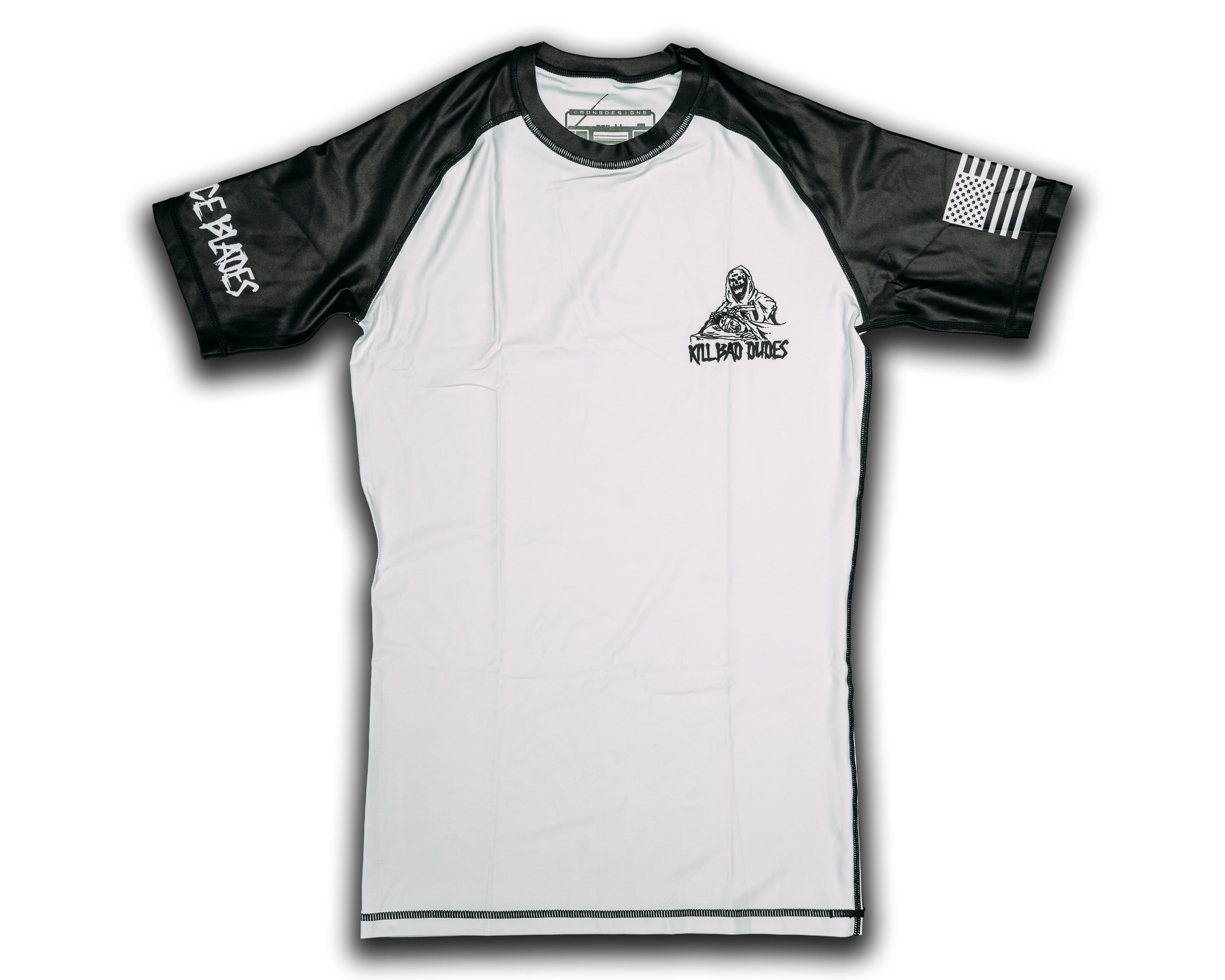 日本未入荷harf face bladeハーフフェイスブレイド ラッシュガードS White Rash Guard, short sleeve, HFB scalper, Canoe Club USA, KBD