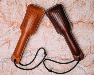Leather slap jacks KBD flag logo