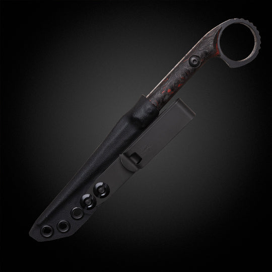 Discreet carry belt clip for spikes and kydex sheaths