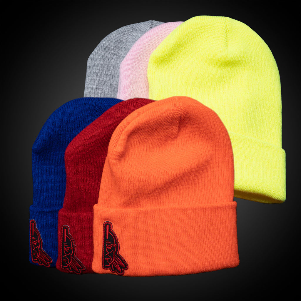 Half Face Patch Beanie