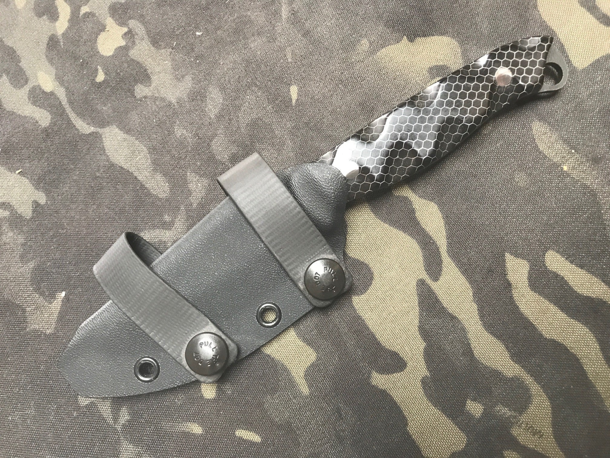 (Horizontal belt loops/carry straps) for kydex sheaths, 2 loops per set,