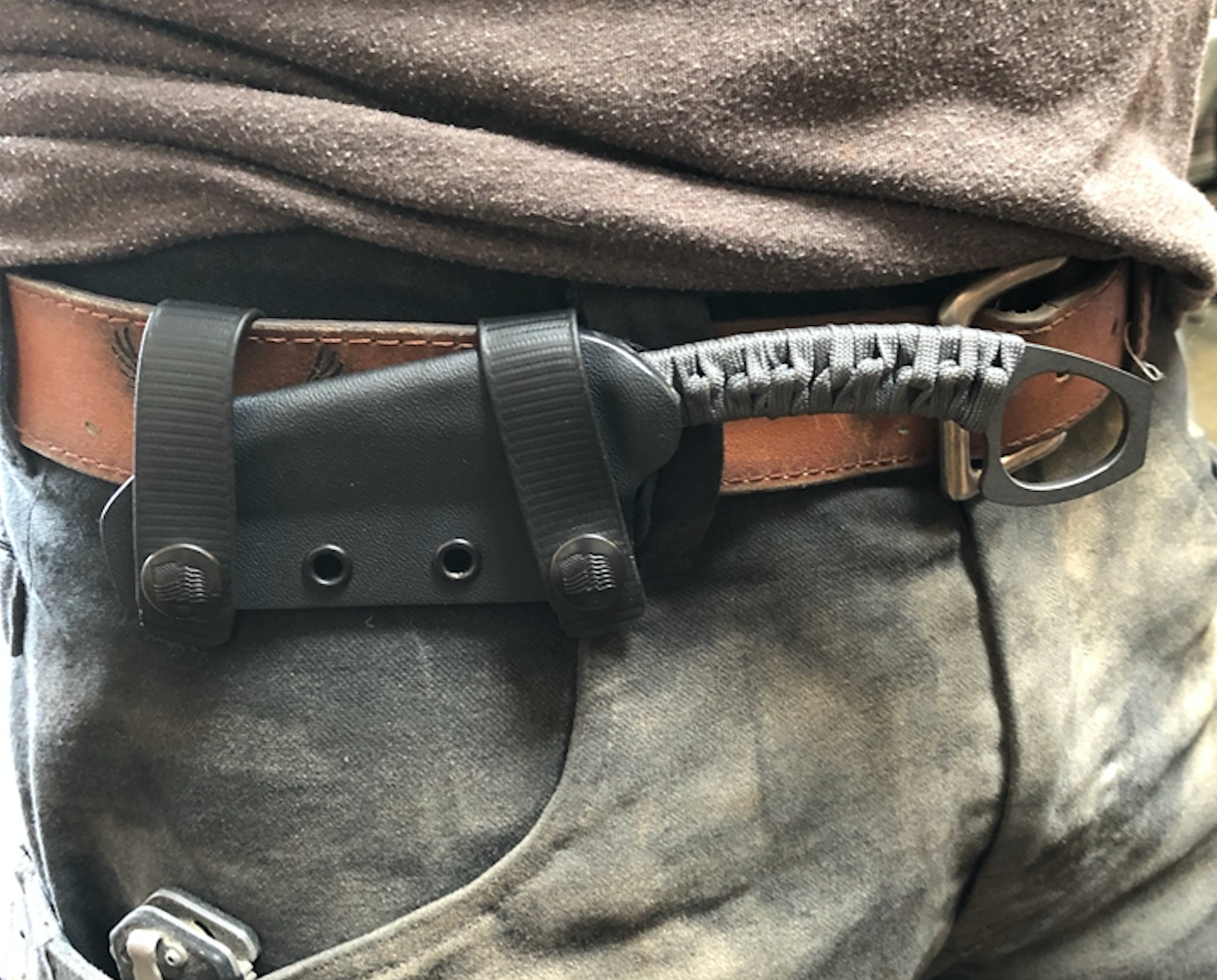 (Horizontal belt loops/carry straps) for kydex sheaths, 2 loops per set,
