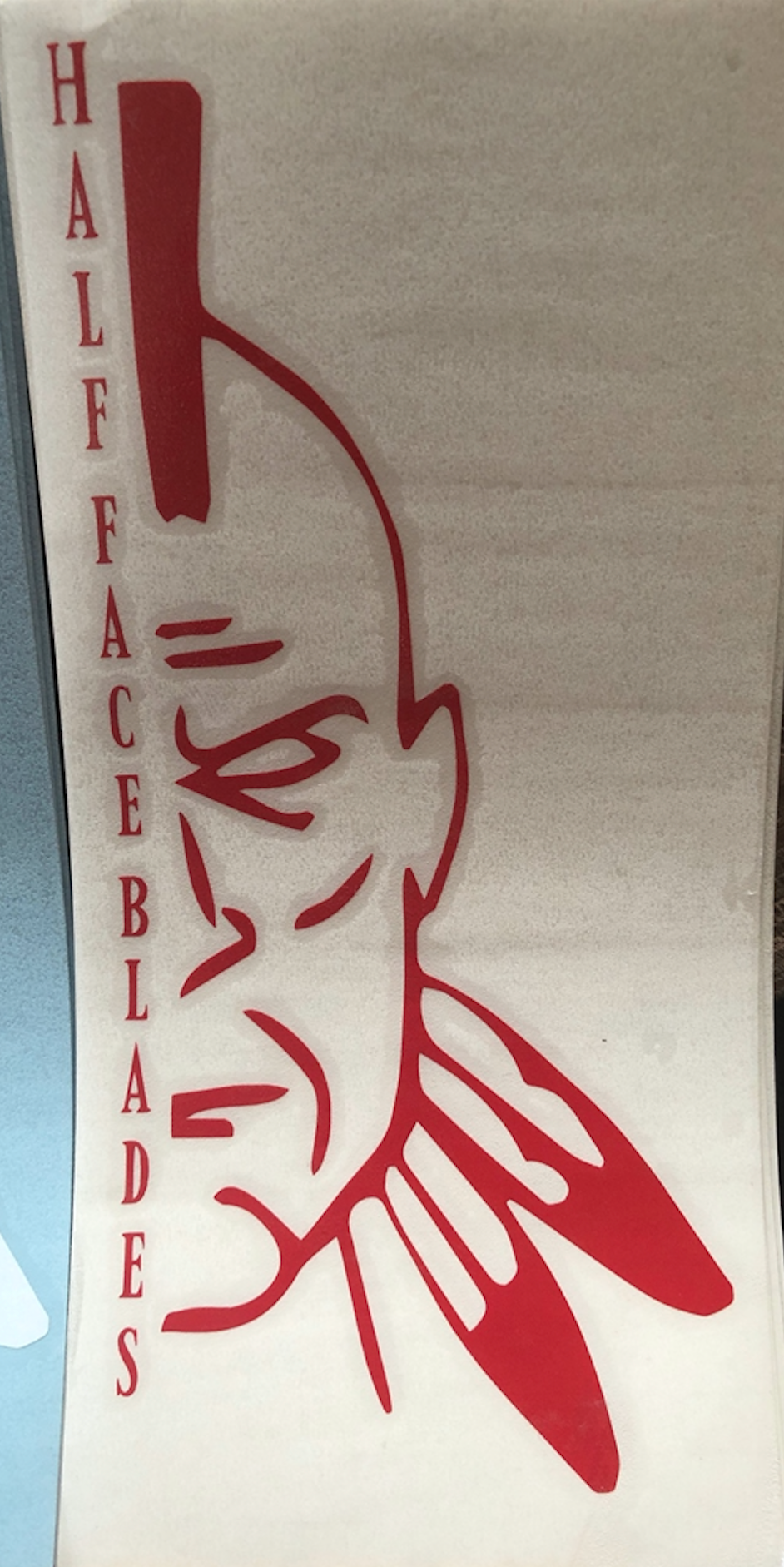 DECALS, Half Face Blades logo